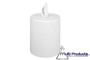 Mini roll  dévidage central luxe 2 plis blanc 160 m 2 x 18 gr